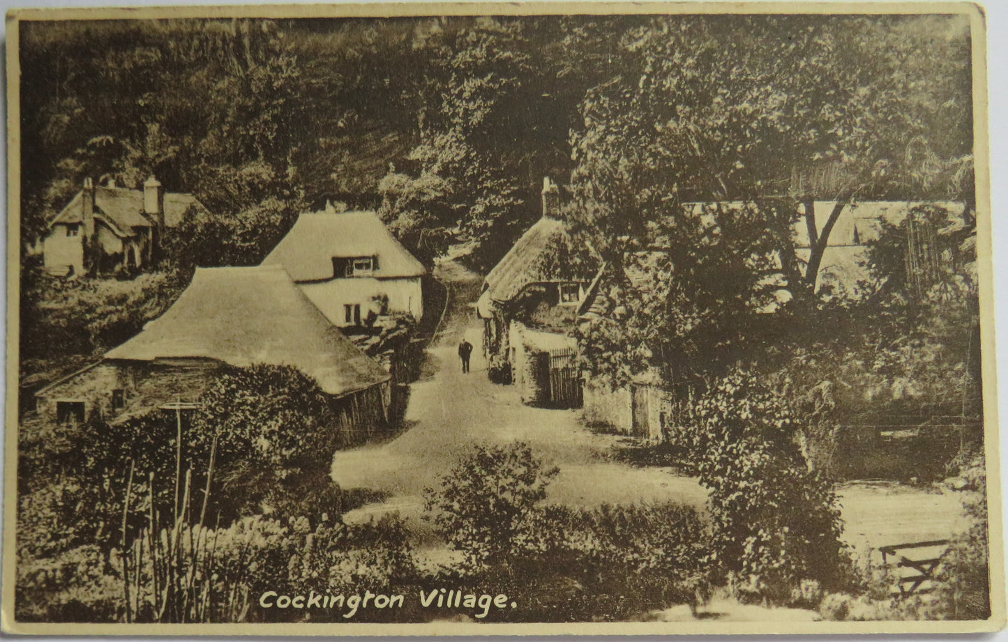Vintage Postcard of Cockington Village