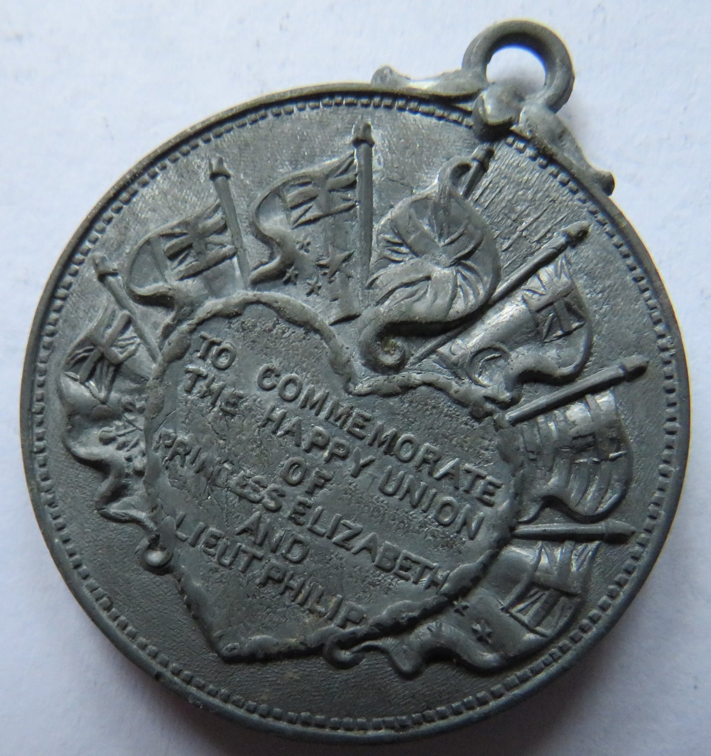 1947 Princess Elizabeth & Lieut Philip Happy Union Commemorative Medal