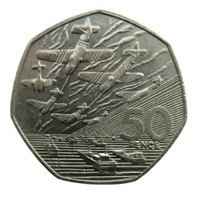 Load image into Gallery viewer, 1994 Great Britain 50p Fifty Pence Coin - D-Day Landing
