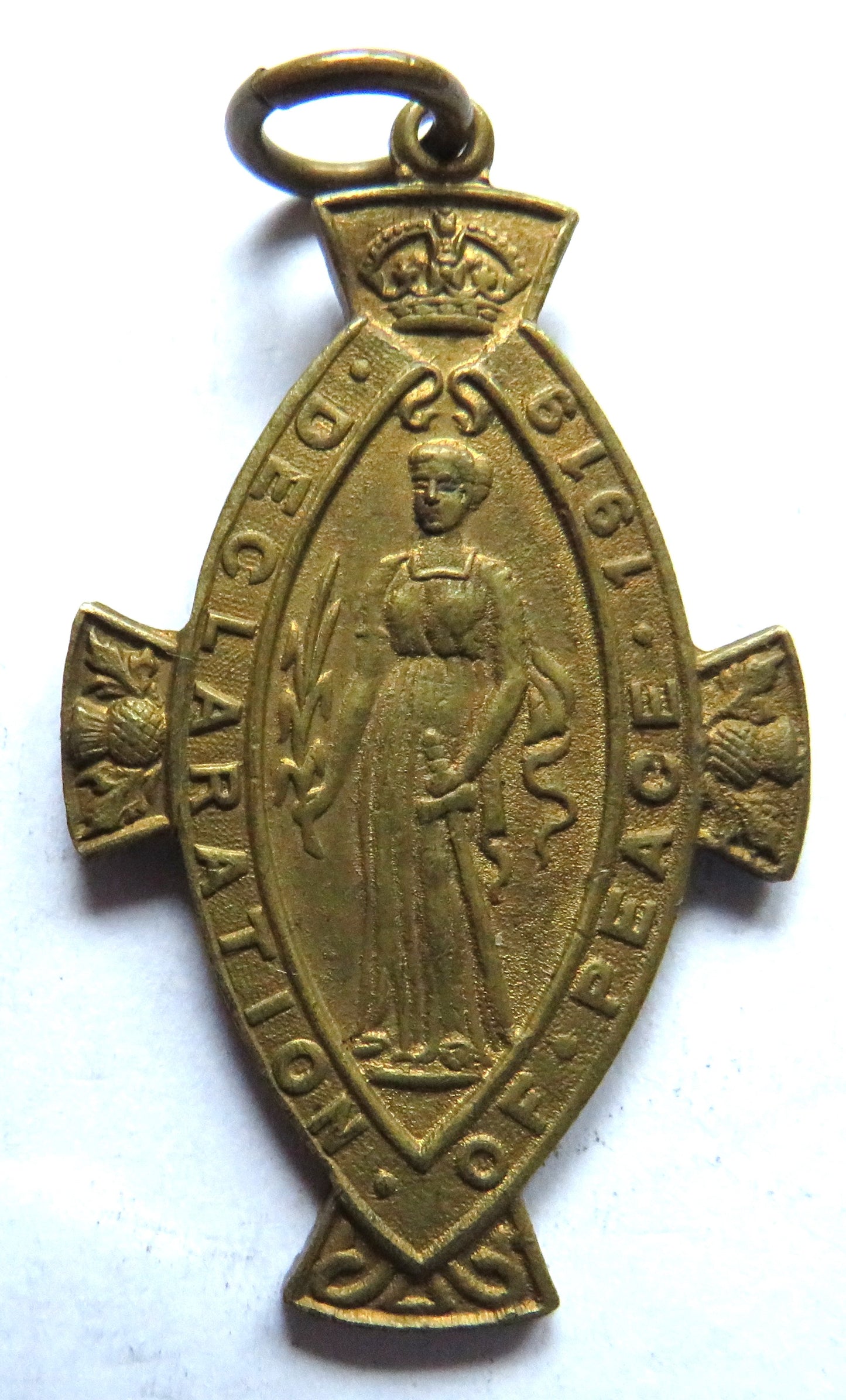 1919 Declaration of Peace Corporation of Glasgow Celebration Medal