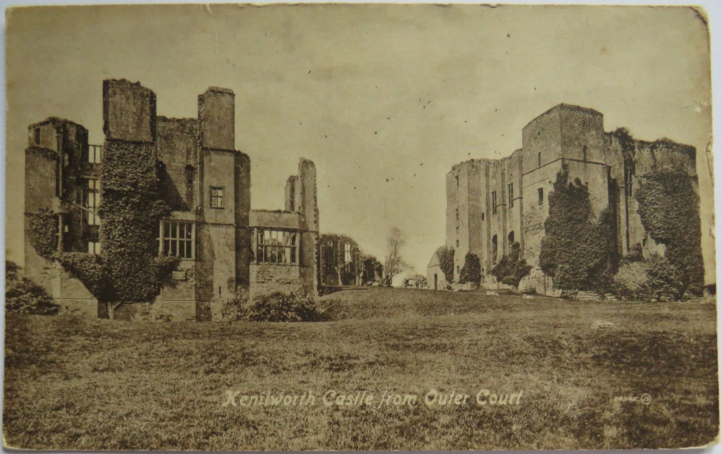 Vintage Postcard of Kenilworth Castle from Outer Court