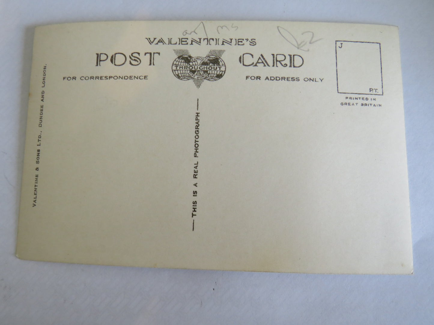 Vintage Warship Postcard of The H.M.S. King George V Britain's Super Battleship