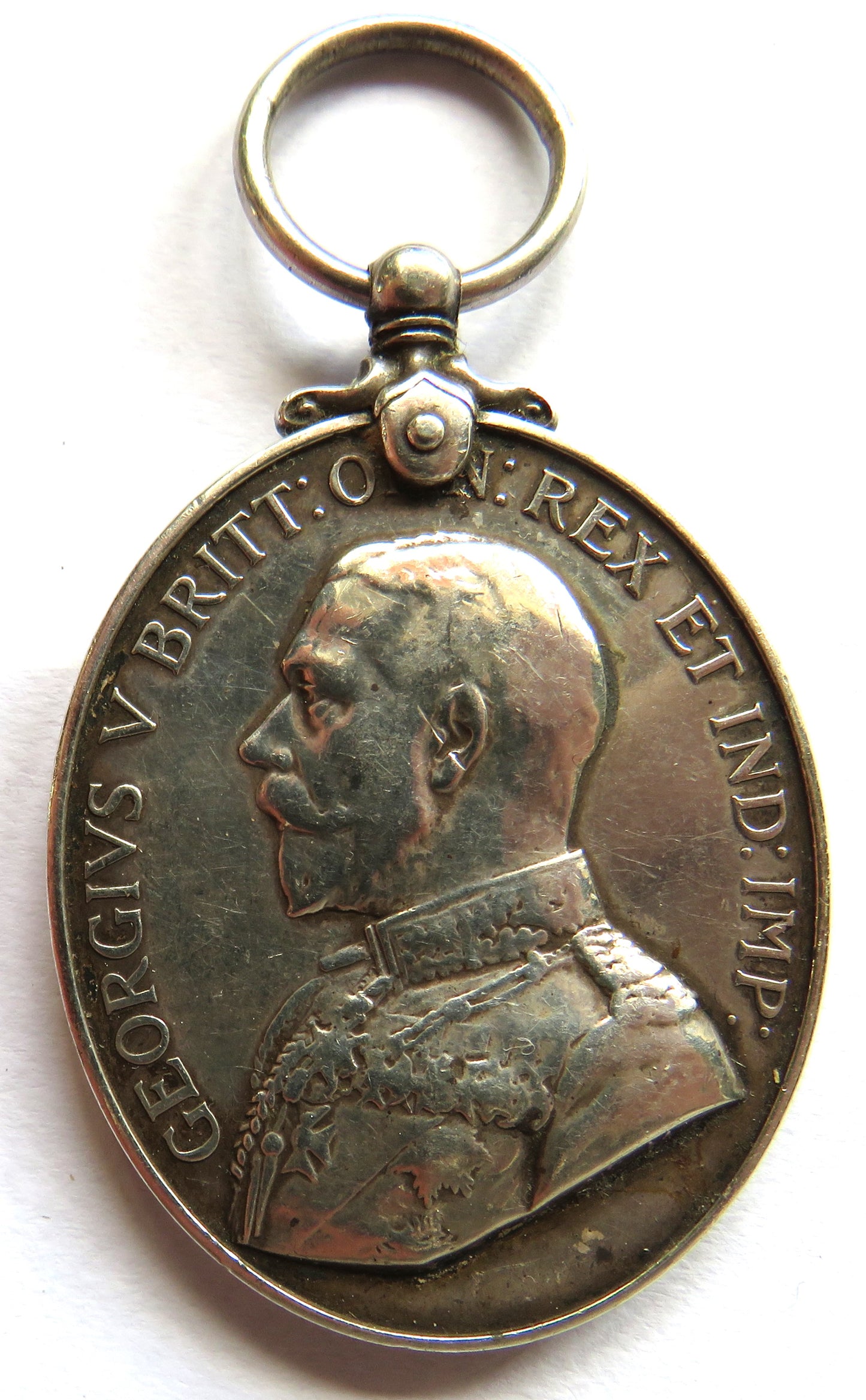 WWI King George V Territorial Efficiency Silver Medal 1666202 SGT A. McKellar R.G.A