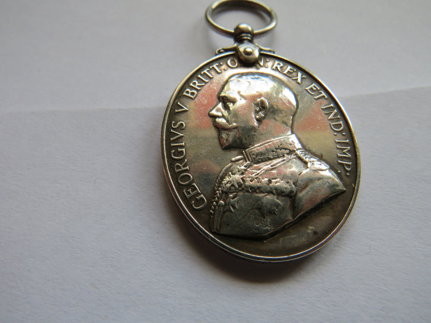 WWI King George V Territorial Efficiency Silver Medal 1666202 SGT A. McKellar R.G.A