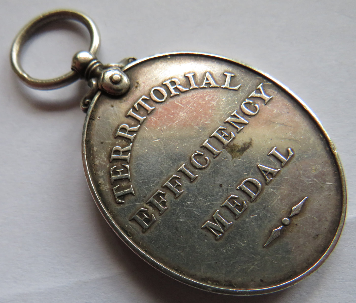 WWI King George V Territorial Efficiency Silver Medal 1666202 SGT A. McKellar R.G.A