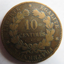 Load image into Gallery viewer, 1874-K France 10 Centimes Coin
