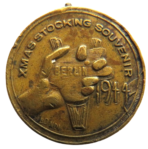 Xmas Stocking Souvenir Berlin 1944 Good Luck From Friends In Egypt