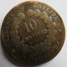 Load image into Gallery viewer, 1877-K France 10 Centimes Coin
