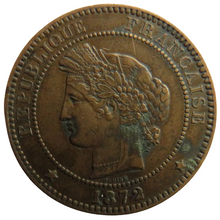 Load image into Gallery viewer, 1872-A France 10 Centimes Coin
