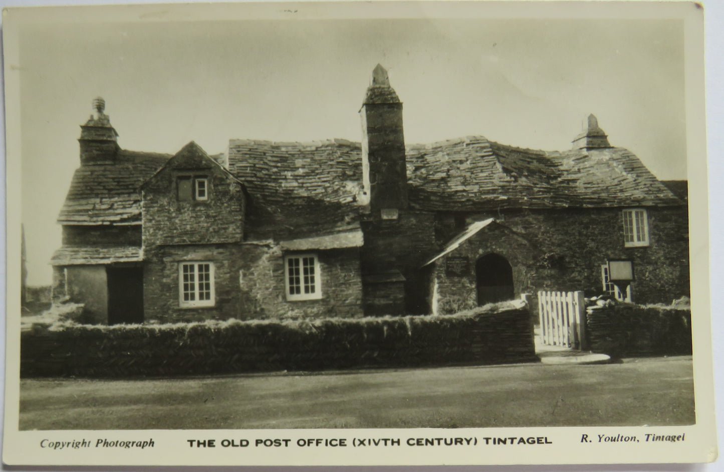 Vintage Postcard of The Old Post Office (XIVTH Century) Tintagel