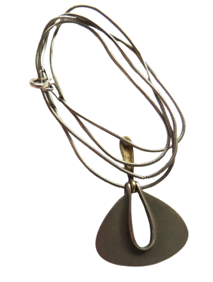Stylish Ladies Sterling Silver Necklace & Pendant