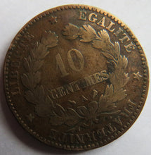 Load image into Gallery viewer, 1897-A France 10 Centimes Coin
