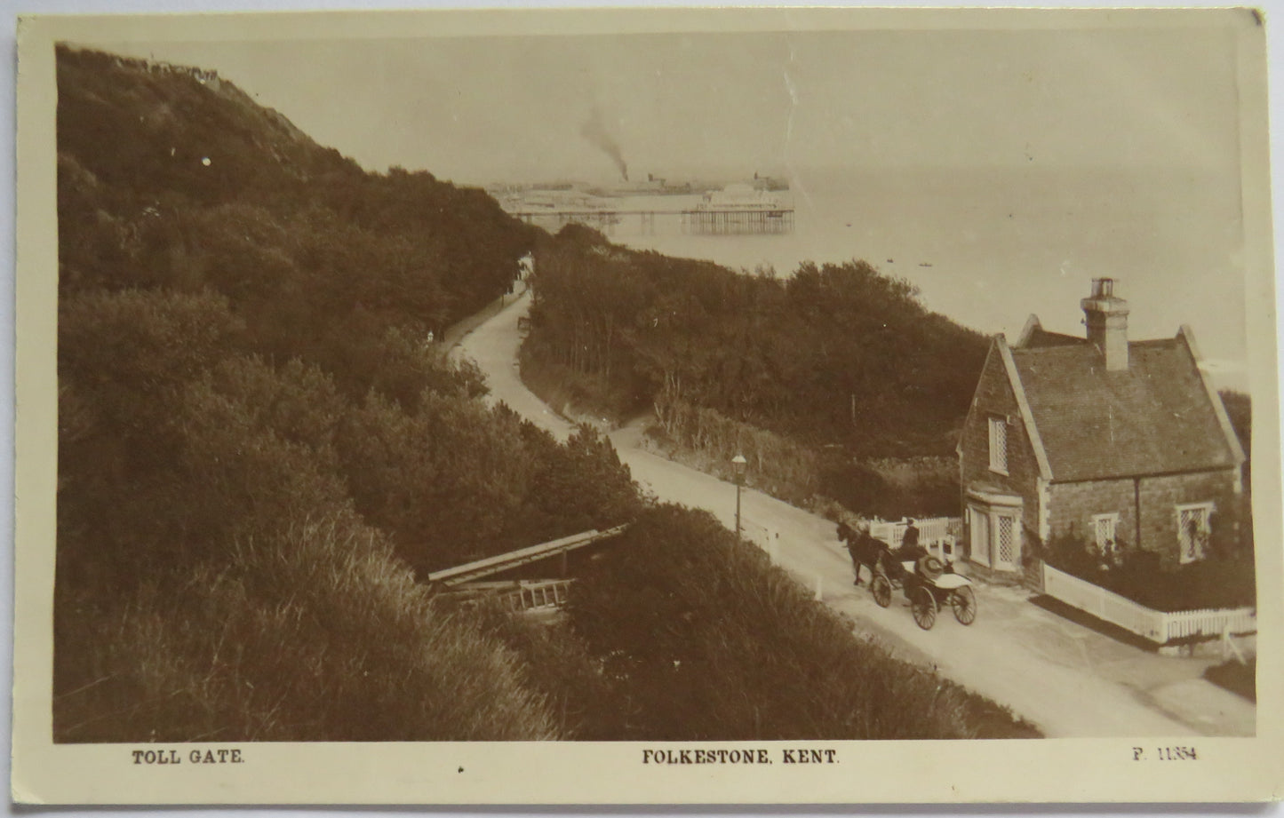 Vintage Postcard of Toll Gate, Folkestone, Kent