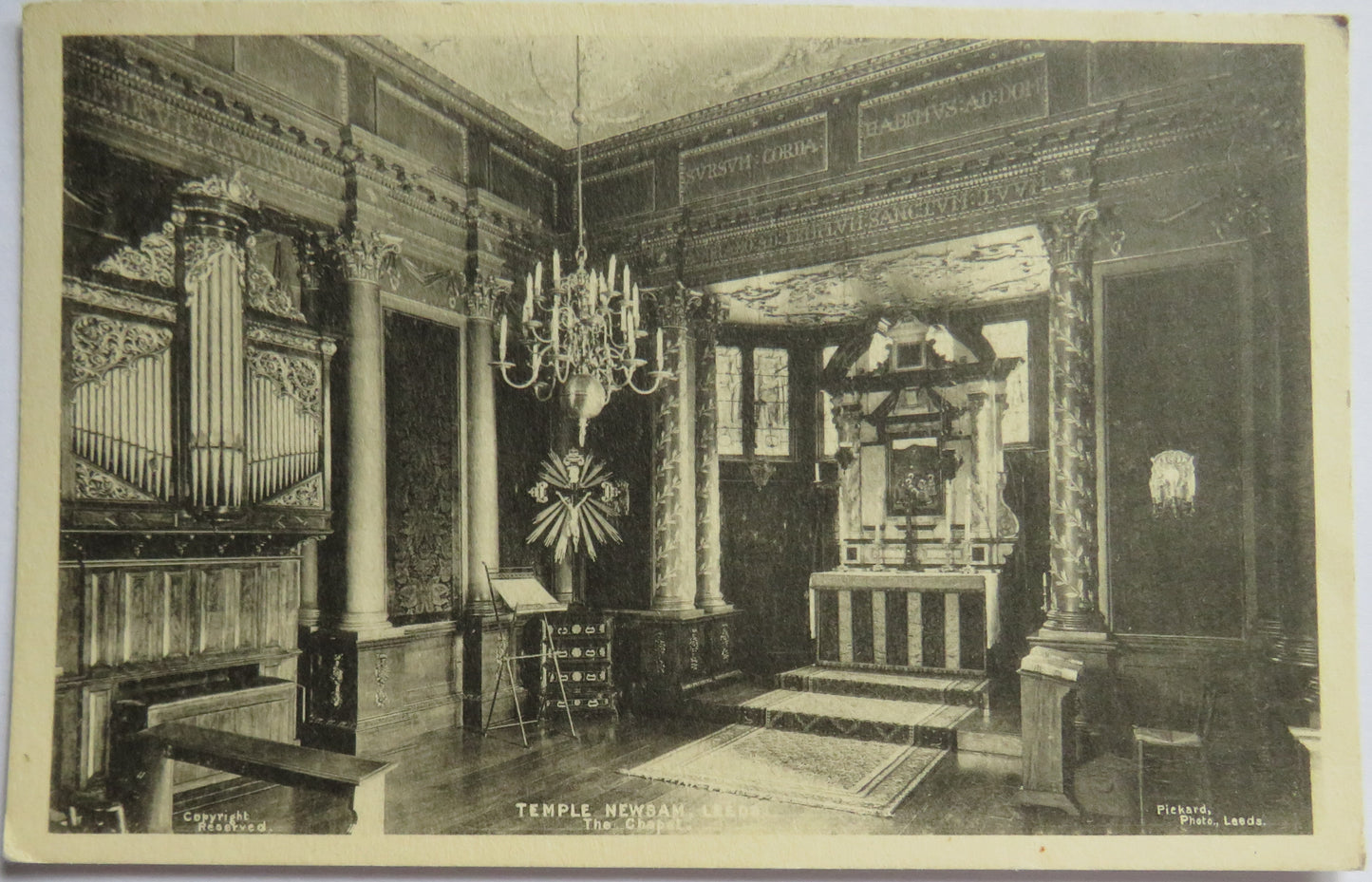 Vintage Postcard of Temple Newsam, Leeds, The Chapel