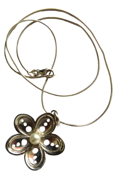 Stylish Ladies Sterling Silver Necklace & Pendant By Fiorelli