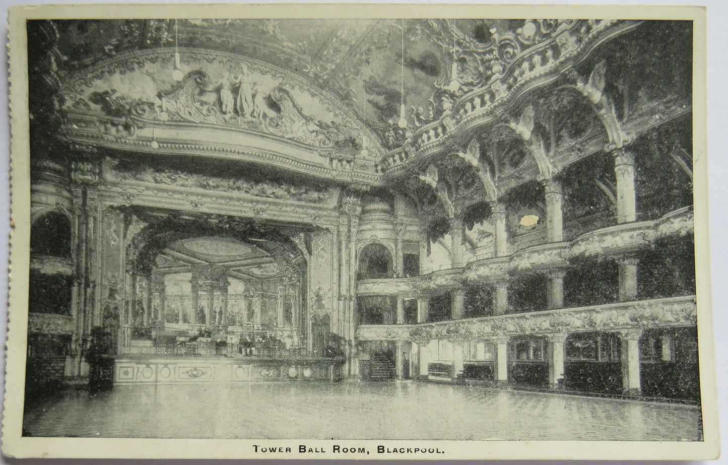 Vintage Postcard of Tower Ball Room, Blackpool