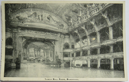 Vintage Postcard of Tower Ball Room, Blackpool