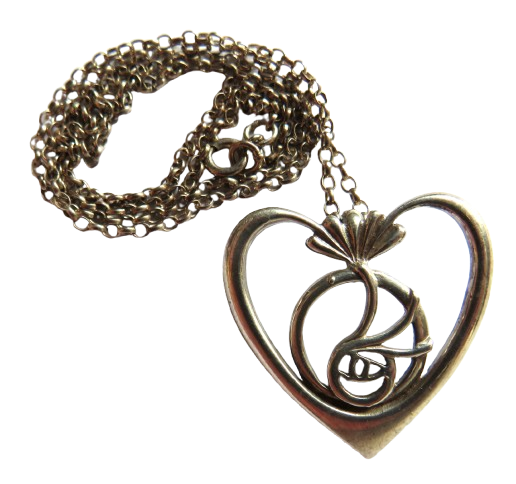 Ladies Sterling Silver Necklace & Pendant In The Mackintosh Style By Carrick Jewellery Company