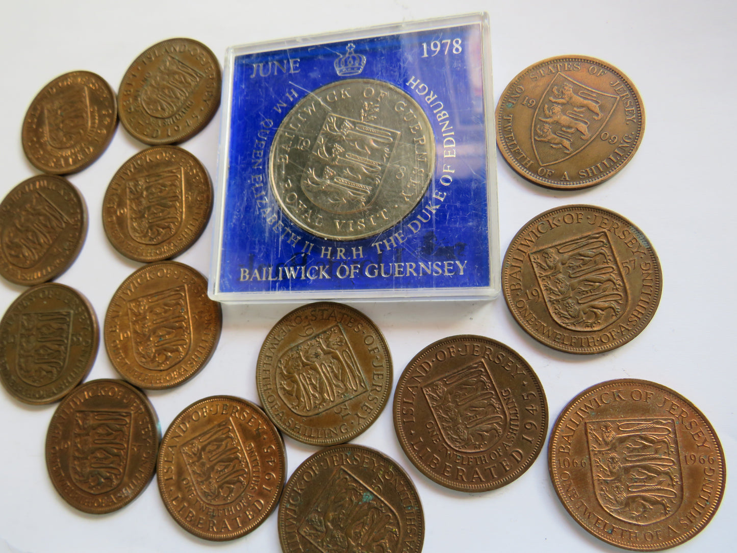 Small Collection of Vintage Coins From The Channel Islands
