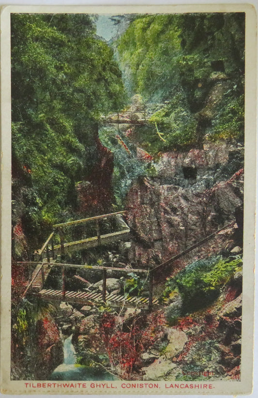 Vintage Postcard Of Tilberthwaite Ghyll, Coniston, Lancashire