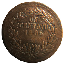 Load image into Gallery viewer, 1886 Mexico One Centavo Coin
