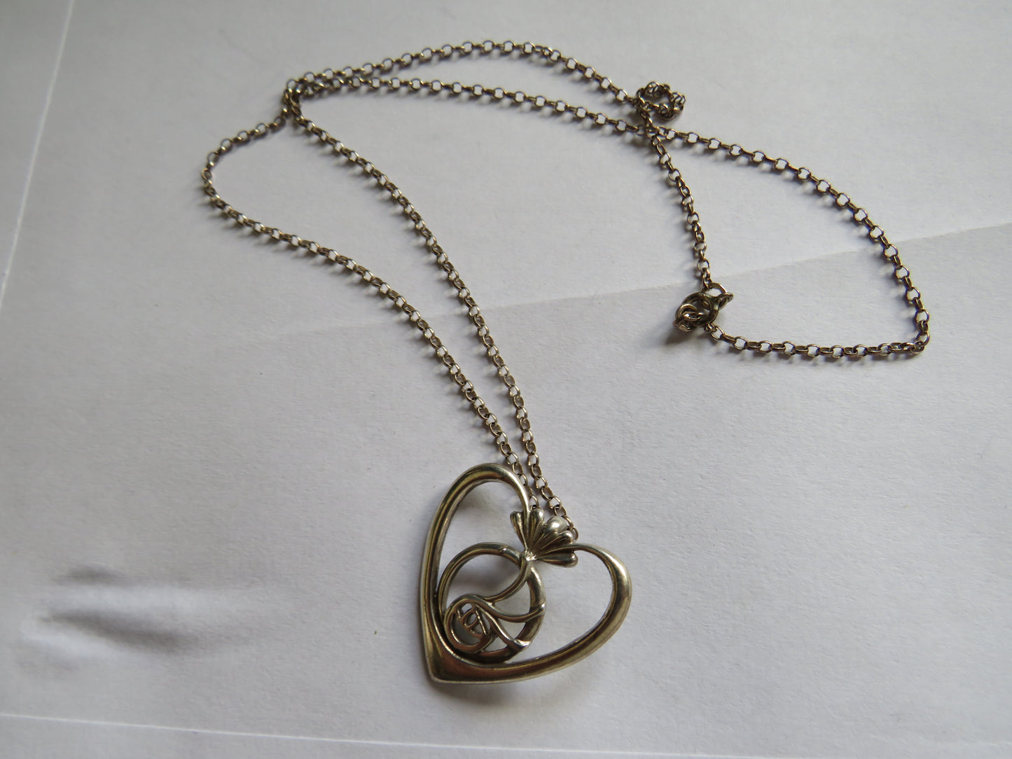 Ladies Sterling Silver Necklace & Pendant In The Mackintosh Style By Carrick Jewellery Company