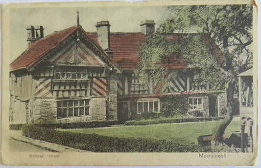 Vintage Postcard Of Bishops House, Meersbrook 1905