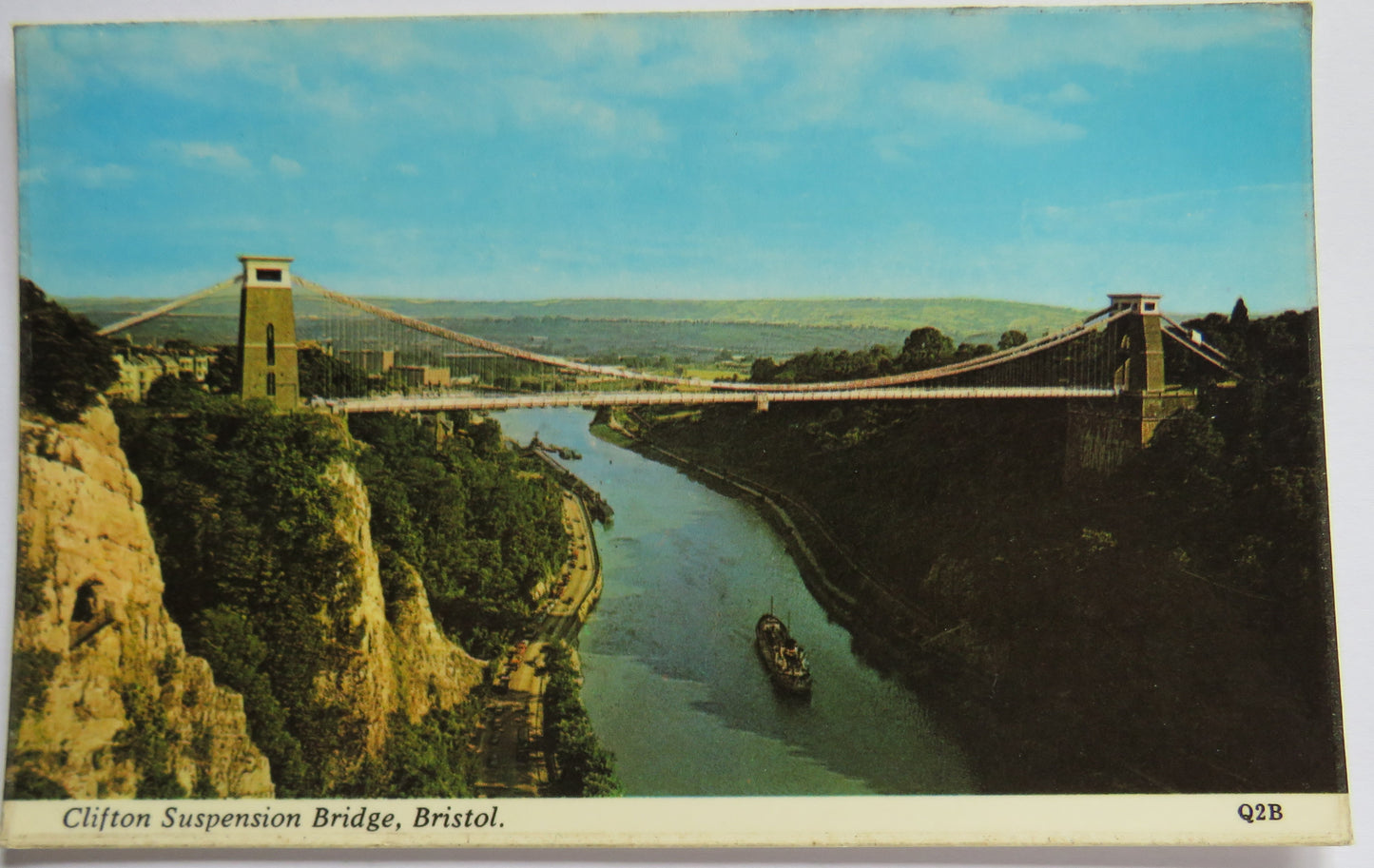 Vintage Postcard of Clifton Suspension Bridge, Bristol