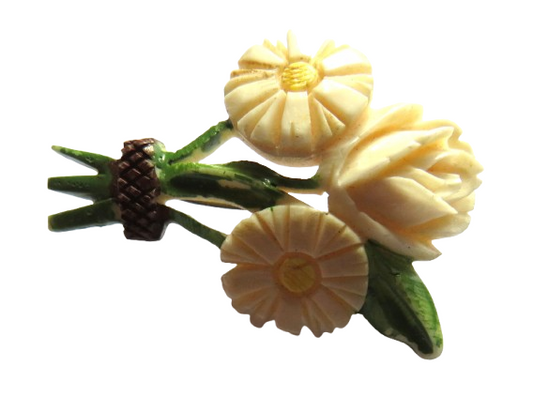 Vintage Ladies Floral Brooch