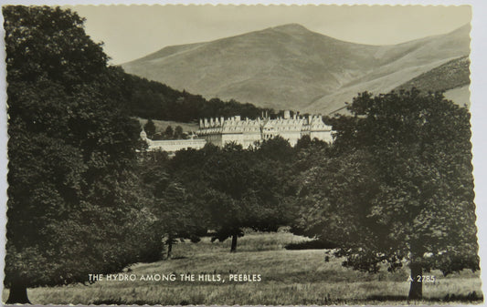 Vintage Postcard of The Hydro Among the Hills, Peebles