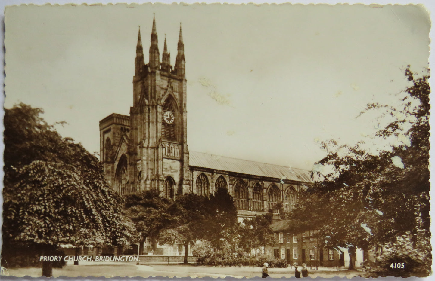 Vintage Postcard of Priory Church, Bridlington, 1960