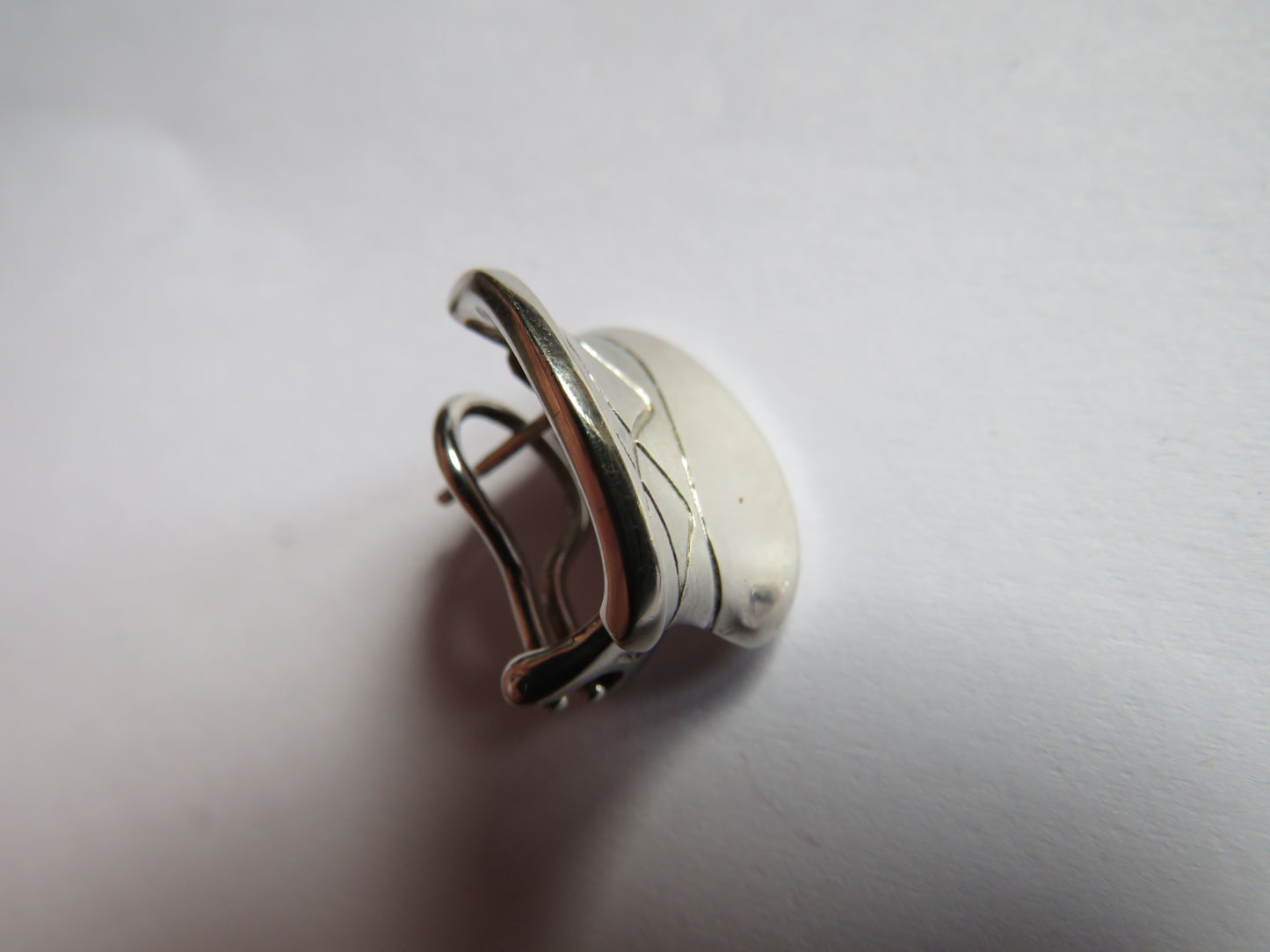 Stylish Pair of Ladies Sterling Silver Earrings By Breuning Nice Quality