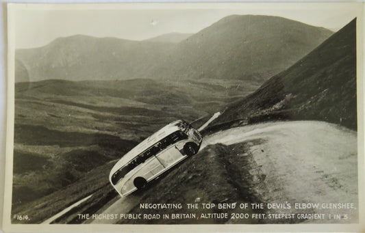 Vintage Postcard Of Devil's Elbow, Glenshee
