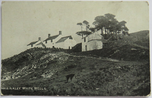Vintage Postcard of Ilkley, White Wells