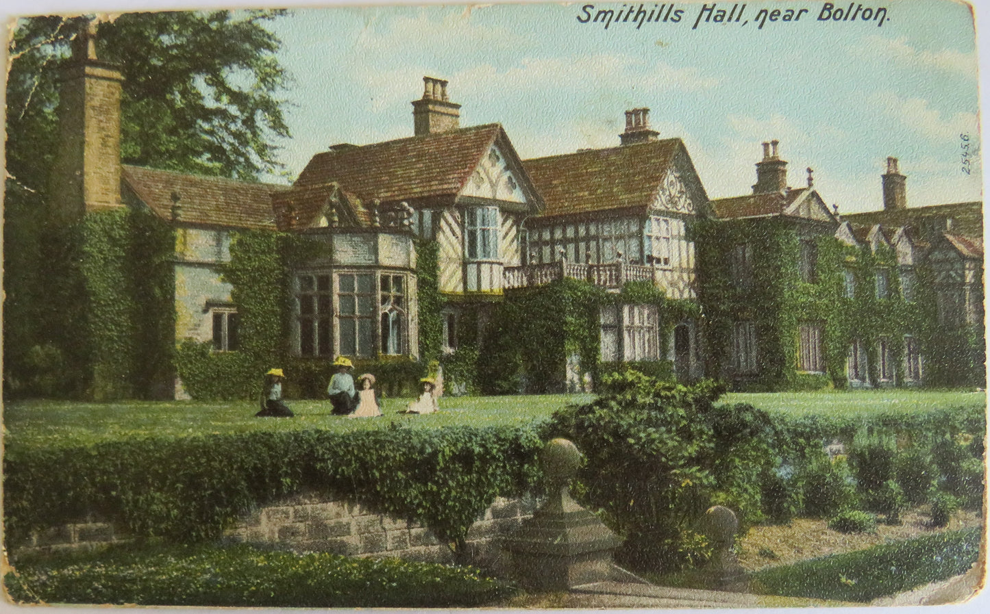 Vintage Postcard Of Smithills Hall, Near Bolton 1905