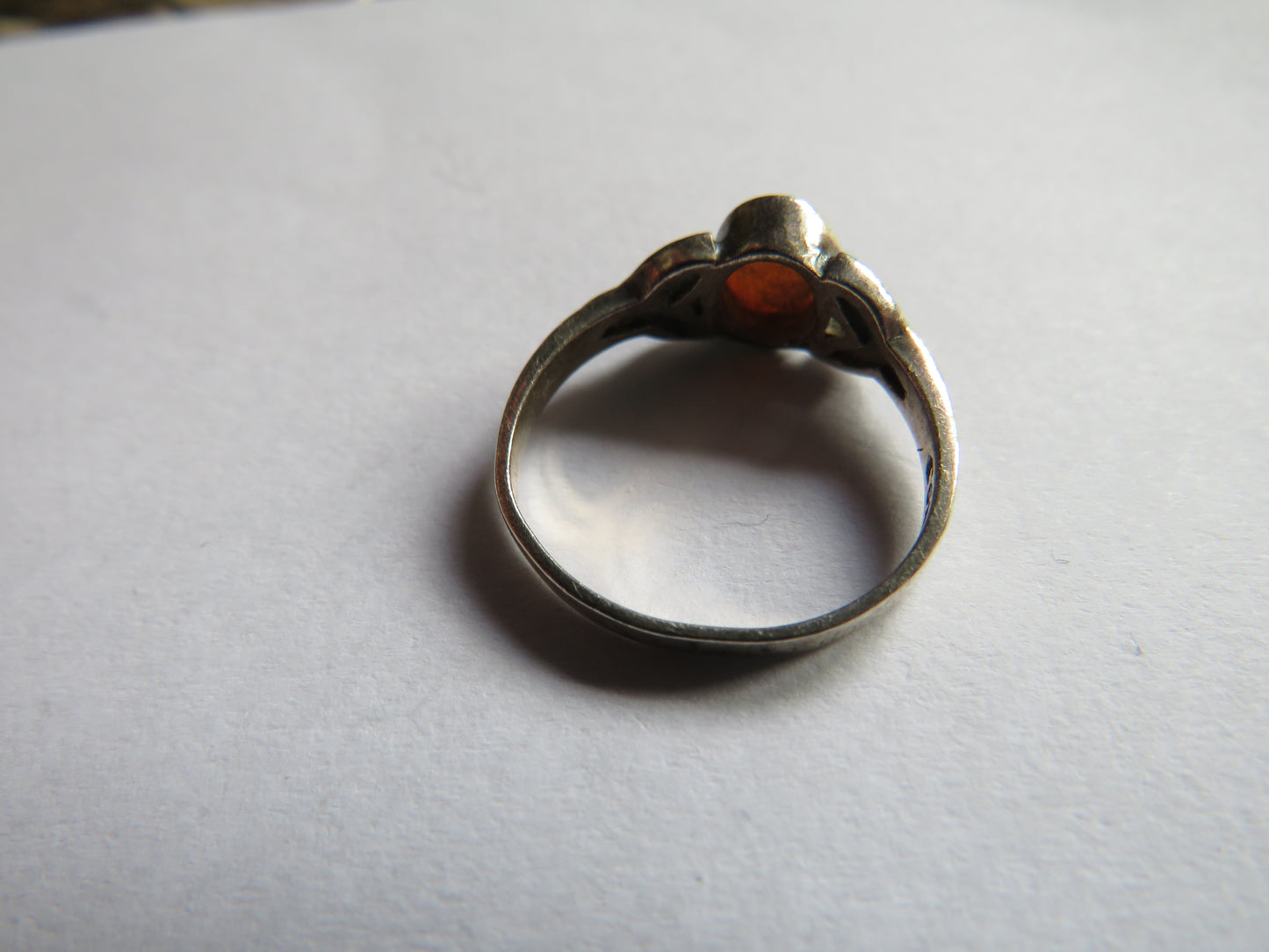 Ladies Sterling Silver & Pink Mother of Pearl Ring By Kit Heath UK Size L
