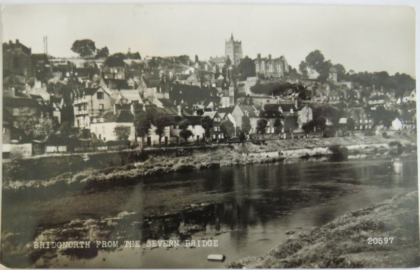 Vintage Postcard Of Bridgnorth From The Severn Bridge