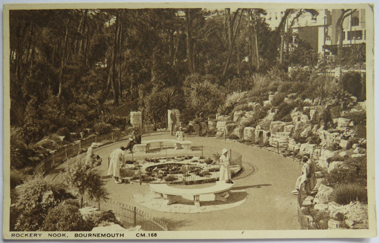 Vintage Postcard of Rockery Nook, Bournemouth