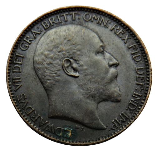 1902 King Edward VII Farthing Coin - Great Britain