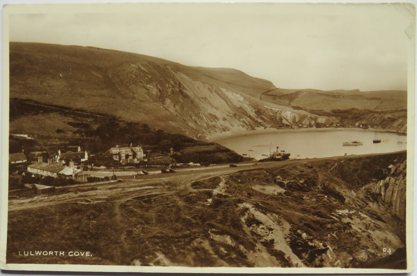 Vintage Postcard of Lulworth Cove, 1939