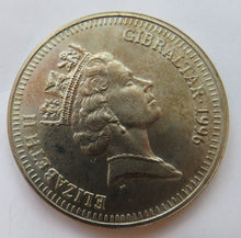 Load image into Gallery viewer, 1996 Queen Elizabeth II 70th Birthday Gibraltar £5 Coin
