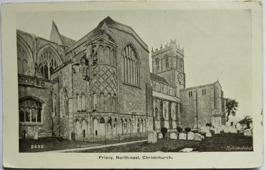 Vintage Postcard of Priory, North-east, Christchurch