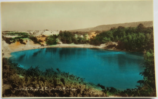 Vintage Postcard of The Blue Pool, Furzebrook, Wareham