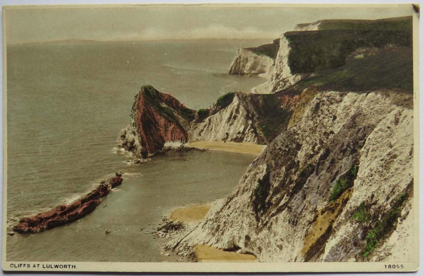 Vintage Postcard of Cliffs at Lulworth