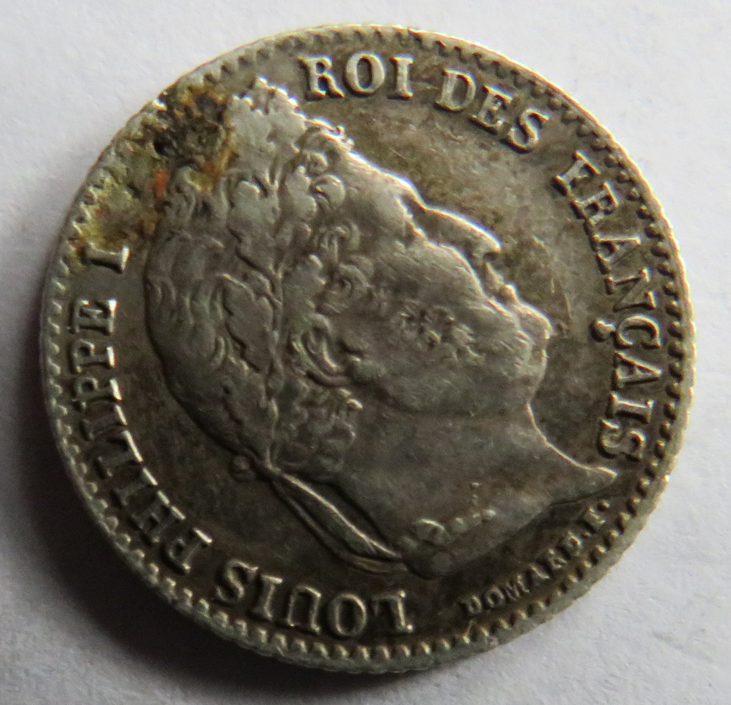 1836-B Louis-Philippe France Silver 1/4 Franc Coin
