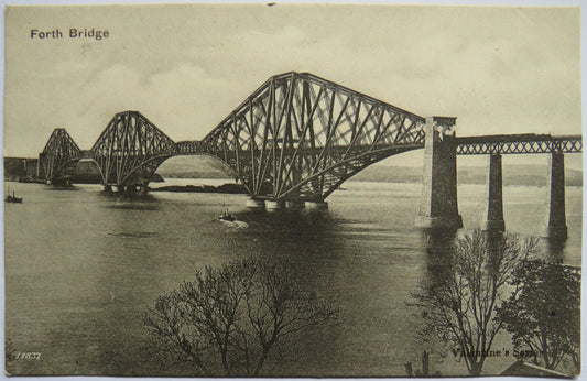 Vintage Postcard of the Forth Bridge, Edinburgh