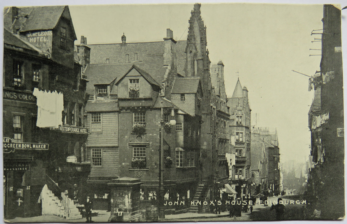 Vintage Postcard of John Knox's House, Edinburgh