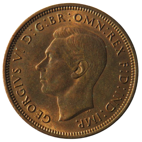 1942 King George VI Halfpenny Coin Unc - Great Britain