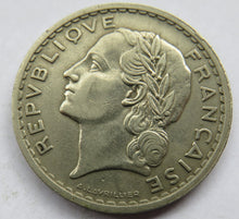 Load image into Gallery viewer, 1935 France 5 Francs Coin
