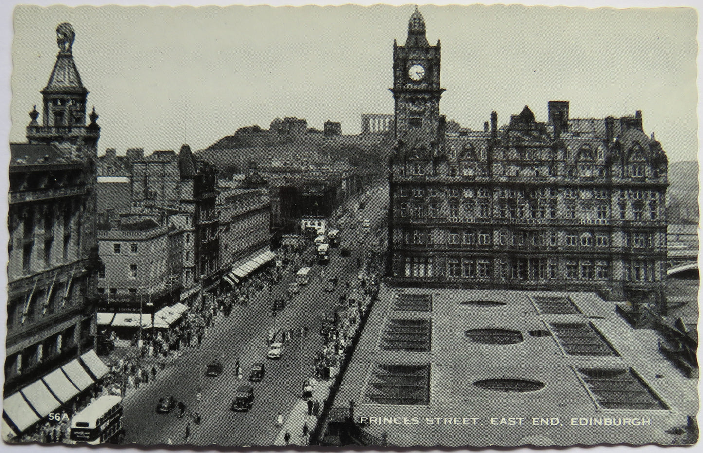 Vintage Postcard of Princes Street, East End, Edinburgh